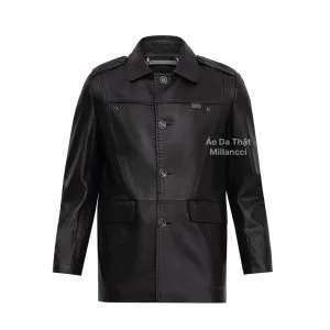 Áo Da Măng Tô Dime Italy Cao Cấp - DC056AA
