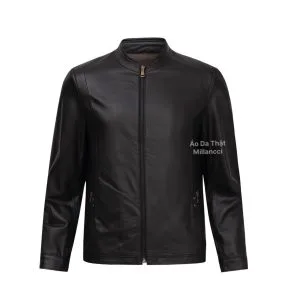 Áo da cừu 15 - màu đen