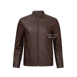 Áo da cừu 15 - màu nâu