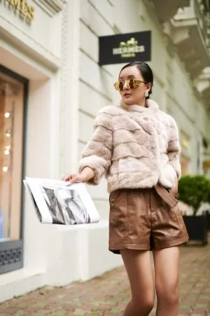 Áo lông rái cá Crop Classic 2