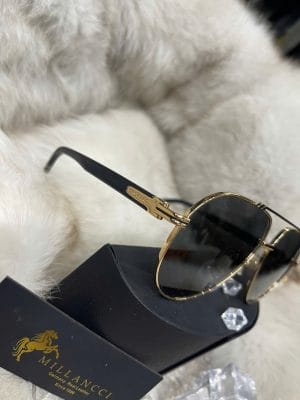 CHOPARD MẮT CHUỒN ACETATE BLACK/ GOLD- CHOPA03