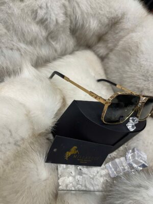 CHOPARD MẮT BẦU VUÔNG CÓ CẦU SILVER/ GOLD- CHOPA01