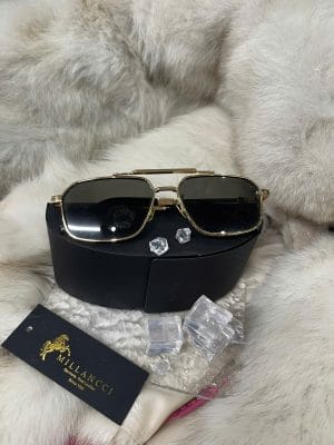 CHOPARD MẮT BẦU VUÔNG CÓ CẦU SILVER/ GOLD- CHOPA01 3 1C