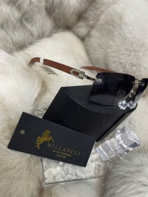 CARTIER GỌNG GỖ KHOAN BẠC- CART04 2 2B