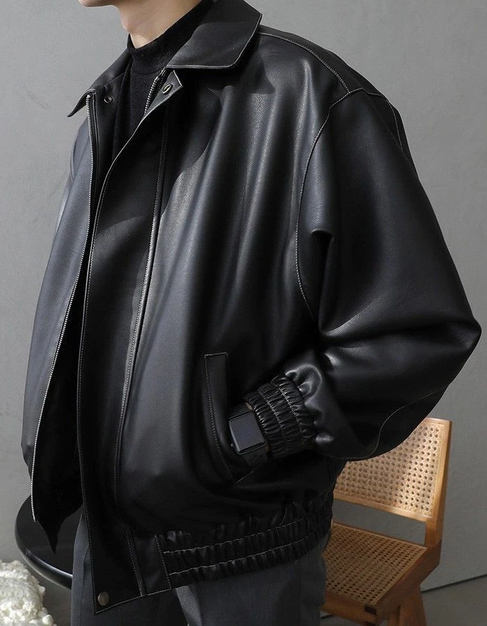 Phối Áo Da Nam Đi Làm - Lịch Sự Mà Vẫn Chất 9 Áo Da Bomber