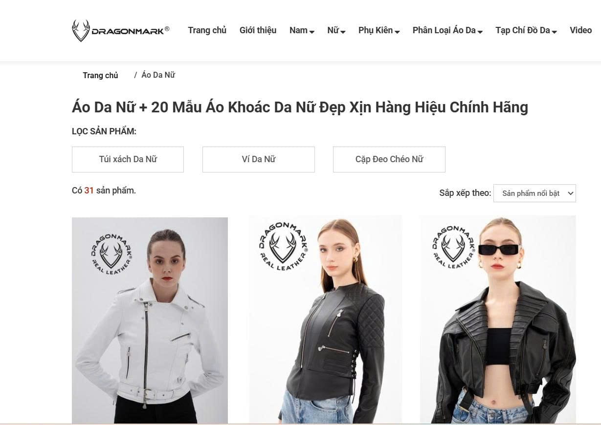 Mua Áo Da Nữ Ở Đâu Uy Tín Tại Hà Nội? 11 DragonMark – Chất Lượng Da Thật Đảm Bảo