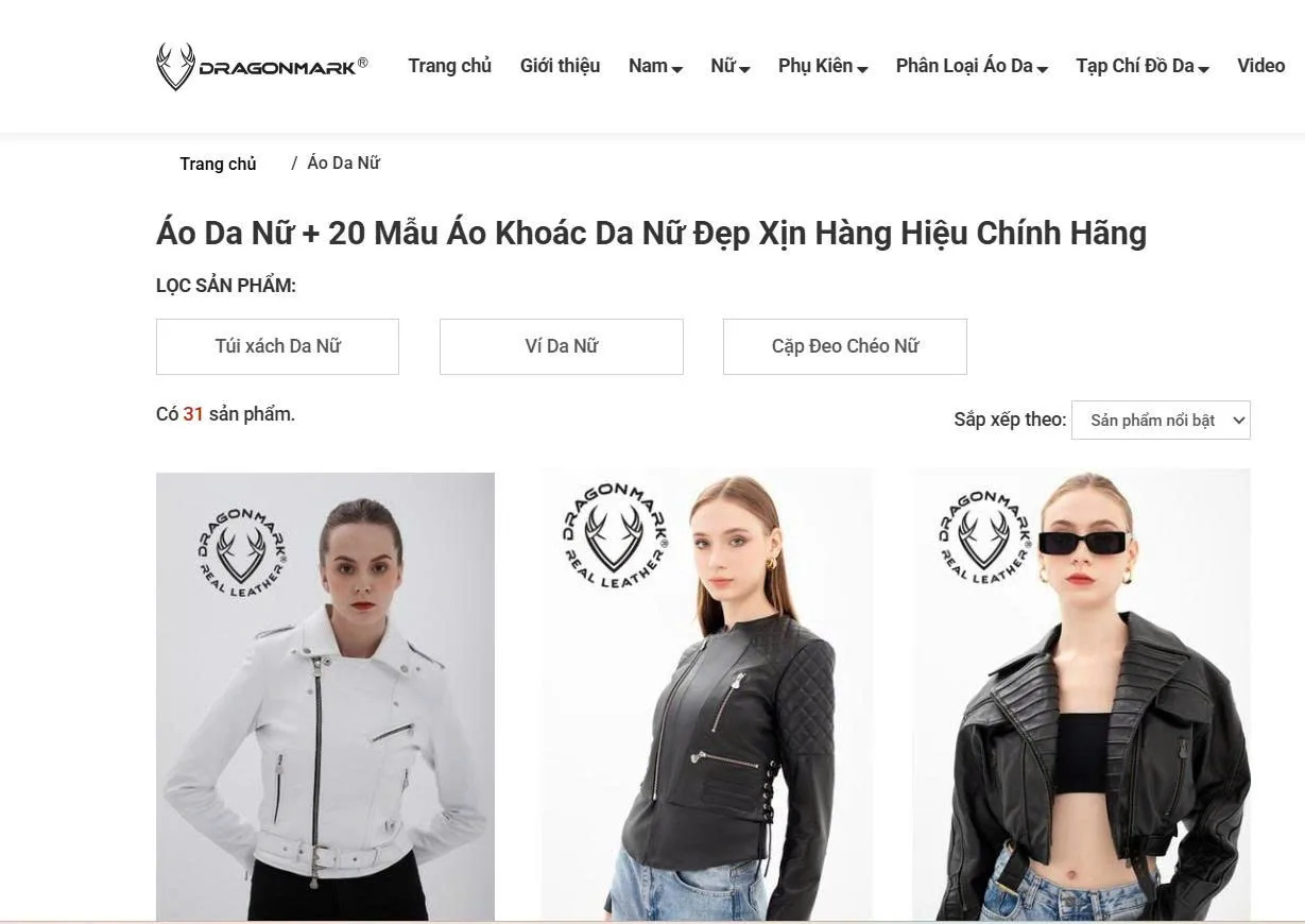 Mua Áo Da Nữ Ở Đâu Uy Tín Tại Hà Nội? 11 DragonMark – Chất Lượng Da Thật Đảm Bảo