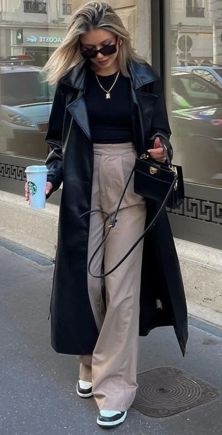 Top 10 Mẫu Áo Da Nữ Đẹp Nhất 2025 - Giá Tốt Tại MILLANCCI Hà Nội 10 Áo Da Nữ Dáng Dài Oversize