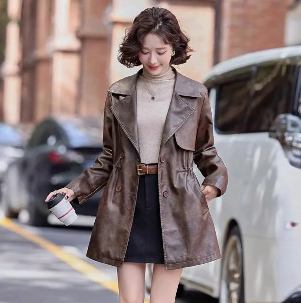 10 Cách Phối Đồ Với Áo Măng Tô Da Cực Chất 2025 13 Phối Đồ Với Áo Măng Tô Da