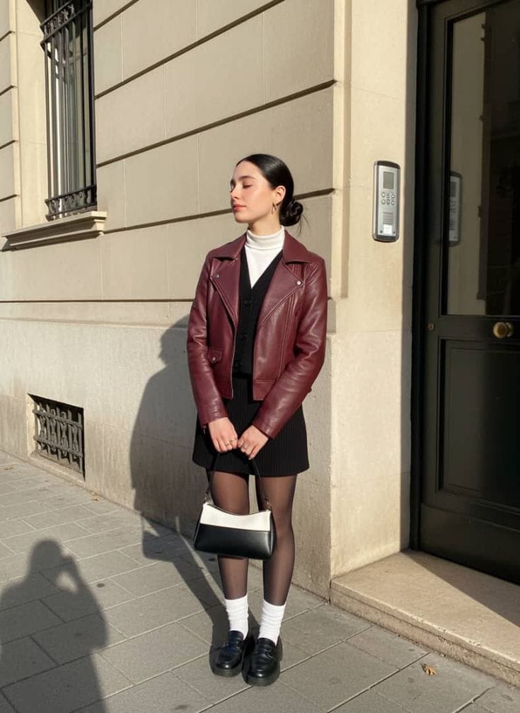 Phối Vest Da Nữ Đi Làm & Dự Tiệc - 8 Outfit Gợi Ý 9 Vest Da Nữ + Đầm Bodycon + Giày Cao Gót