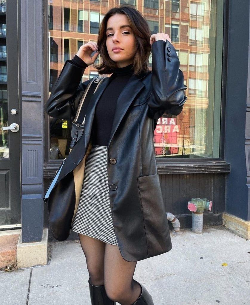 Áo Da Nữ Hàn Quốc - 15 Mẫu Hot Nhất Hiện Nay 11 Áo Da Nữ Hàn Quốc