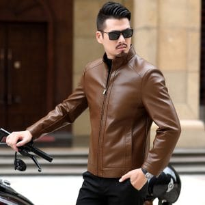 Cách Phối Đồ Với Áo Da Nam Cổ Trụ