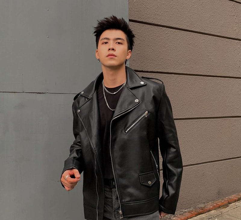 Cách Phối Đồ Với Áo Da Nam Biker 