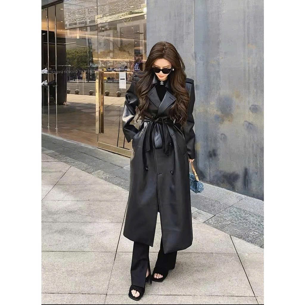 Áo Măng Tô Da Nữ - Biểu Tượng Thời Trang Bất Hủ 1 ao da nu 23