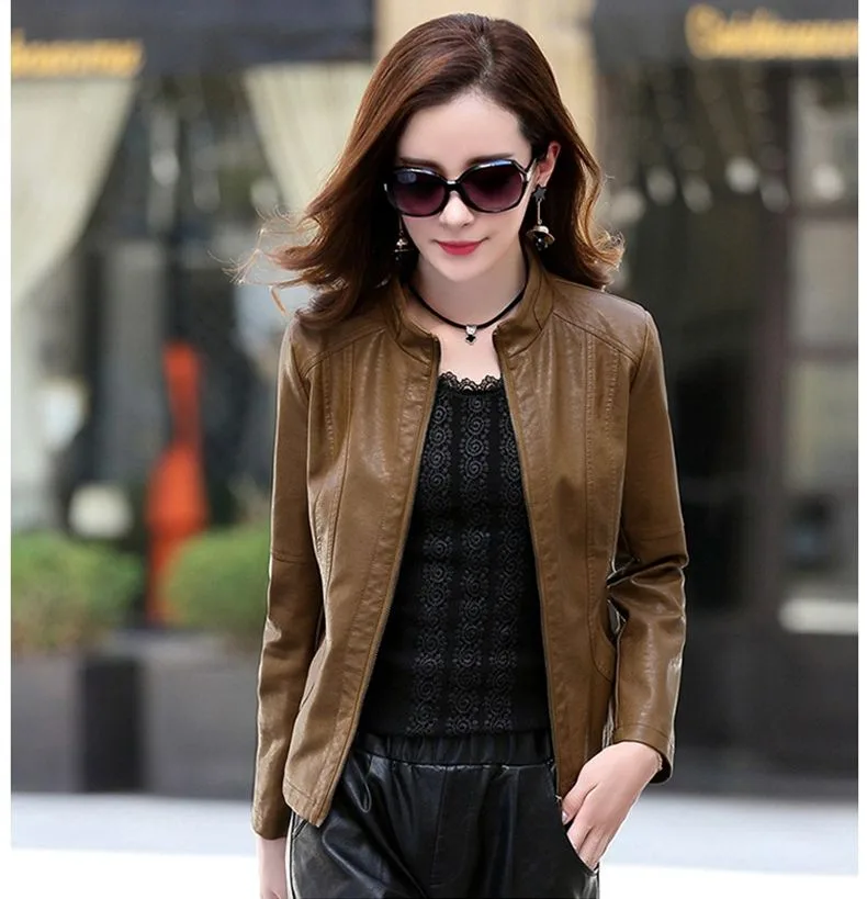 Áo Da Nữ - Hướng Dẫn Chọn Lựa & Phối Đồ Toàn Diện 2025 15 Áo Da Nữ Màu Sắc Pastel