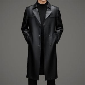 Áo Măng Tô Da Nam