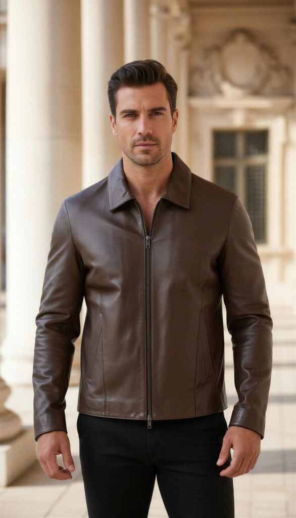 CHÉO VẠT CỔ ĐỨC MILAN _NÂU DC01AA