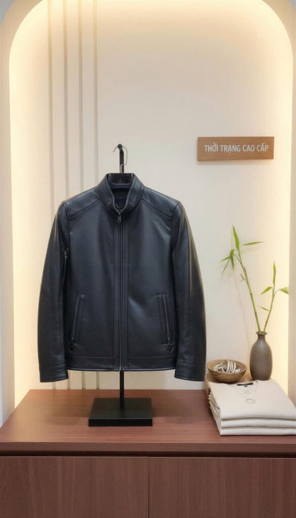CỪU CỔ TRỤ CHẤM CỔ TÚI KHÓA - ĐEN